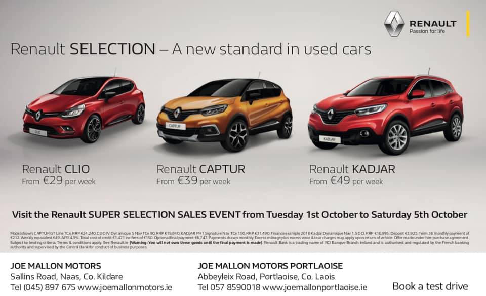 All-New Renault Clio launches in Ireland - check it out in Joe Mallon  Motors - Laois Today