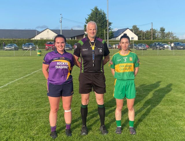 St Brigid's Referee Mick Tarpey Aoidean Delaney Park Ratheniska