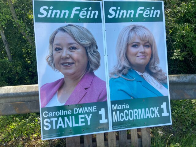 Caroline Dwane-Stanley and Maria McCormack Sinn Fein