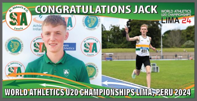 Jack Fenlon who now has 2 World U20 quaifying standards