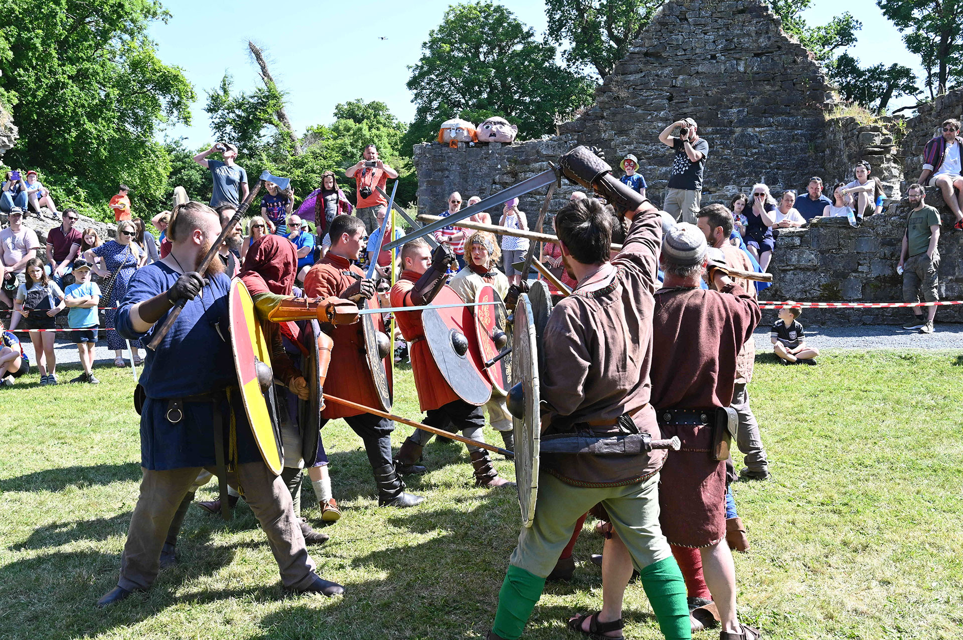 Battle re-enactment at Timahoe Heritage Festival