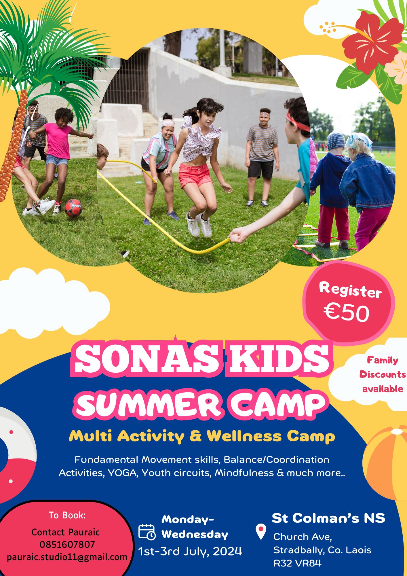 LaoisToday Summer camp listing 2024 Sonas kids camp stradbally